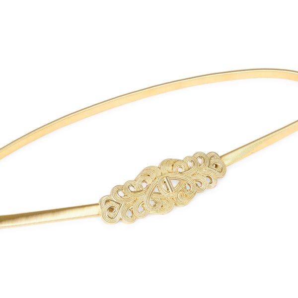 Gold necklace clasp style elastic elastic chain